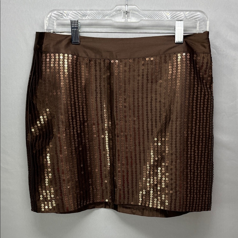 GAP Shiny Brown Mini Skirt‎